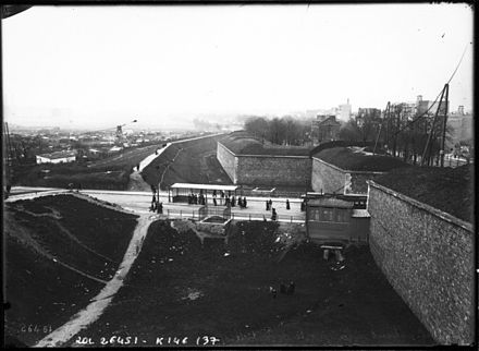 A photograph of the Military Wall at the Versailles Entry Gate