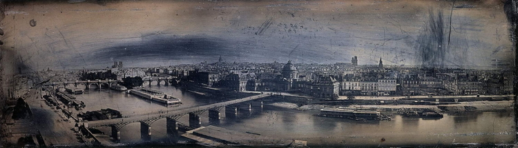 A Panoramic View of Paris in the 1840s