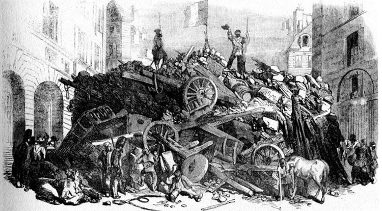 A Barricade on the rue Saint-Martin, Feb. 1848