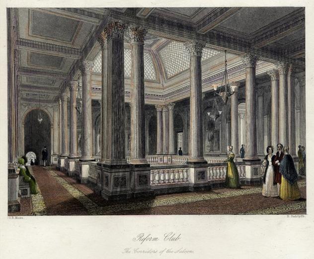 Reform_Club._Upper_level_of_the_saloon._From_London_Interiors_(1841)